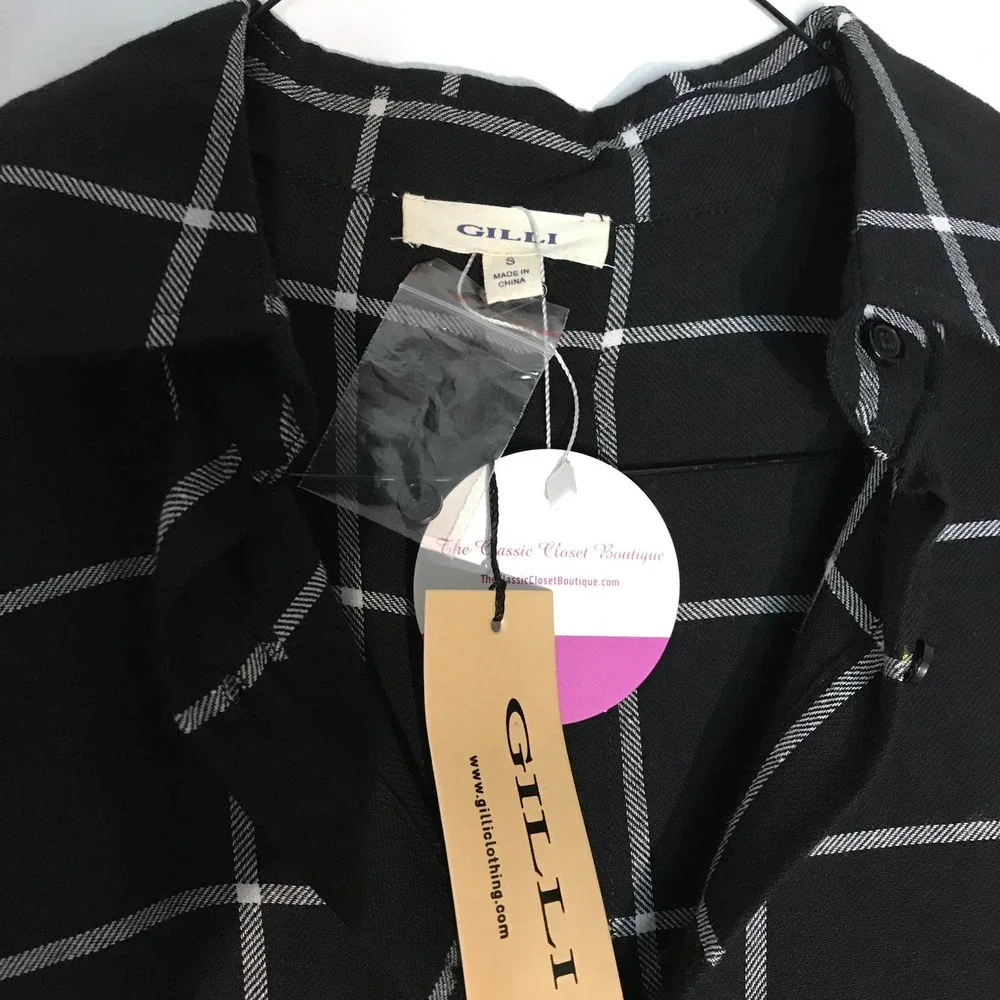 🌼 NWT Gilli Windowpane Shirt - Picture 4 of 8